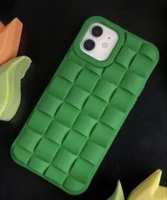 iPhone用グリーンシリコンケース
