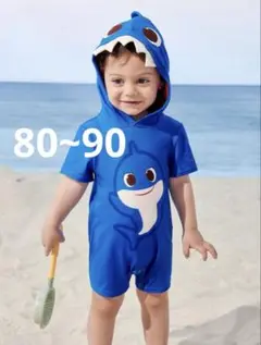 【夏物大特価‼️】ベイビーシャーク 子ども服 80 90 夏服 ロンパース 男の子