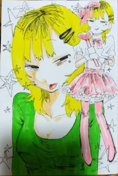 手描きイラスト　アナログイラスト　オリジナル