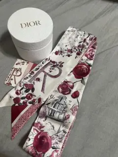 DIOR ミッツァ　トロッター　スカーフ　dior バーガンディー　ワインレッド DIOR ミッツァ トロッター スカーフ dior バーガンディー ワイン