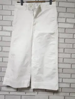 GAP 白 ワイドパンツ コットン