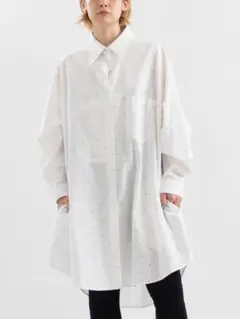 新品　MM⑥ エムエムシックス 6 Print shirt dress 総柄