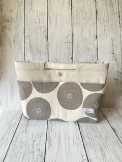 あんぱん柄のバッグインバッグ✤ハンドメイド