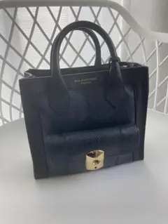 BALENCIAGAバレンシアガ*パドロック 2WAYクロコバッグ