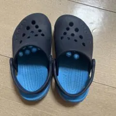Crocs ネイビー/ブルー サンダル13.5cm