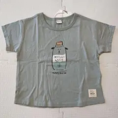 tete a tete 半袖　ミルク　抹茶ラテ Tシャツ 100サイズ　トップス