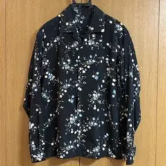 【BEAMS HEART】ビームスハート Sサイズ 花柄 ブラック レトロ