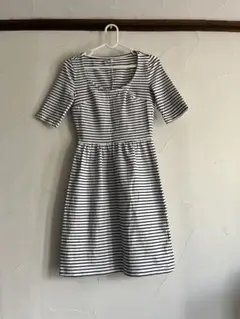 OLDNAVY ストライプ 半袖 ひざ丈ワンピース XXS ストレッチ