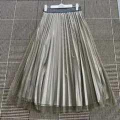 チュールプリーツスカート