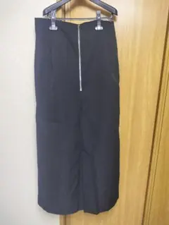 Avail フロントジップ タイトスカート ブラック 大きいサイズ 3L