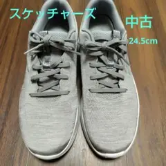 【中古】Skechers スニーカー レディース グレー