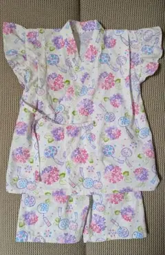女児甚平130cm①　双子ちゃんにも　色違いあり
