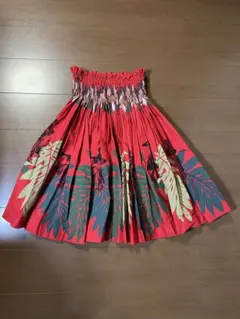 フラダンス用スカート モンステラ柄