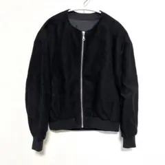 ジップアップ　ブルゾン　ノーカラー　GU
