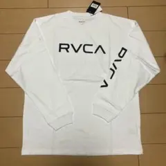 RVCA ホワイト ロンT 長袖カットソー Lサイズ