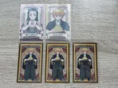 鬼滅の刃 我妻善逸 竈門禰豆子 メモリアルクリアカード 5枚セット まとめ売り