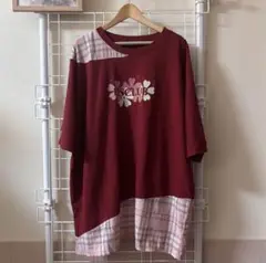 ♪♪ ドラッグストアーズ /D.S.CLUB 刺繍 花プリント Ｔシャツ ♪♪
