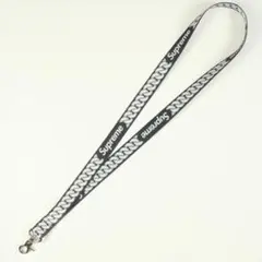 Supreme Cuban Links Lanyard 黒　ネックストラップ