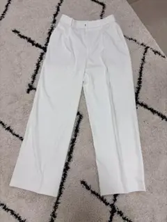 ユニクロ　タックワイドパンツ　ホワイトM 464886