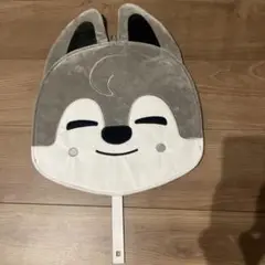 公式うちわカバーペンミスキズstraykidsバンチャンウルフちゃん