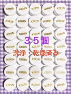 ペットボトルキャップ　３５個　ＤＩＹ　ハンドメイド　自由研究　図工　KIRIN字