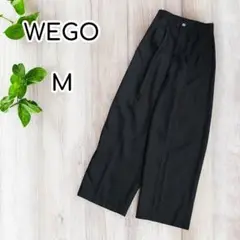 WEGO　タックワイドパンツ　ハイウエスト　 黒　M