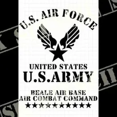 ステンシルシート　【N-32】　ミリタリー　アーミー　U.S.ARMY