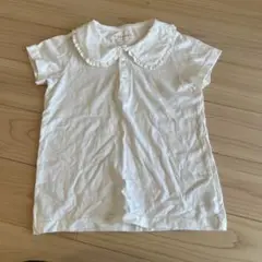 MAAROOK フリル襟 ホワイト Tシャツ 120