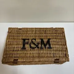 ◾️レア プレート付ラージサイズ バスケット　フォートナム&メイソン　ハンパー英国 ◾️レア プレート付ラージサイズ バスケット フォートナム