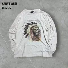 【M12】KANYE WEST YEEZUSカニエウエストプリントロンTホワイト