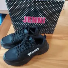 JENNI厚底 ブラック スニーカー 24.0cm