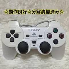 動作良好☆美品☆PS2 コントローラー セラミックホワイト　DUALSHOCK2