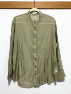 Lugnoncure シアーシャツ　未着用　グリーン