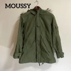 MOUSSY マウジー モッズコート ミリタリージャケット リアルファー 上着