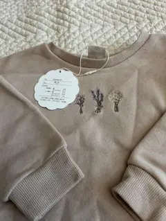 花刺繍 ルルアミ　トレーナー