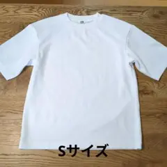 【未使用】【白】ユニクロ エアリズムコットンオーバーサイズTシャツ５分袖 S