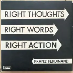 【3枚1100円】FRANZ FERDINAND RIGHT THOUGHTS