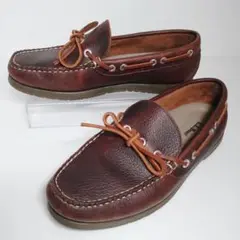 【美品】LLBean 本革デッキシューズ 25.5cm ダークブラウン
