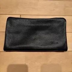 MILOS ブラックレザー クラッチバッグ