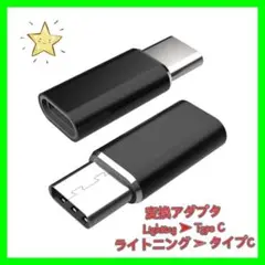 ライトニングからタイプC変換コネクタ アルミニウム合金 2個