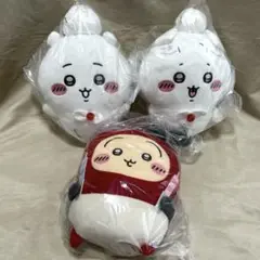 ちいかわ誕生日BIGぬいぐるみ　ちいかわ　ハチワレ　うさぎ　 3種セット