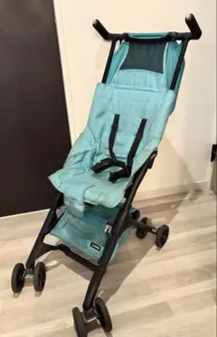 Pockit ポキット 折りたたみ　コンパクトベビーカー ターコイズ　収納袋付属