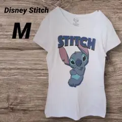 送料込❤Disney Stitch【M】 Tシャツ 半袖 ホワイトスティッチ