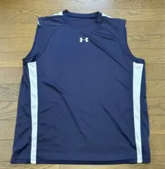 Under Armour ノースリーブタンクトップ ネイビーXL