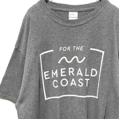 PORT Tシャツ EMERALD COAST グレー 灰色 XL 古着