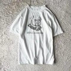 45R 美品 ブルマリン染み込みプリントTシャツ 2 白
