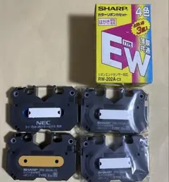 未使用 SHARP はがき縦幅専用 カラー EW 3個/NEC はがき1個 4個