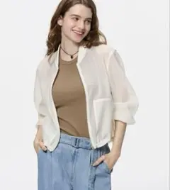 GU シアーブルゾンXL ホワイト　完売品