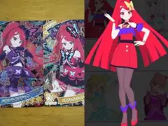ひみつのアイプリ バタフライマジック クリムゾン バース スカーレット セット