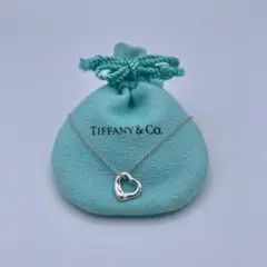 ✨美品✨ Tiffanyu0026Co オープンハート ネックレス 11mm ②